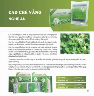 Cao chè vằng sẻ Nghệ An