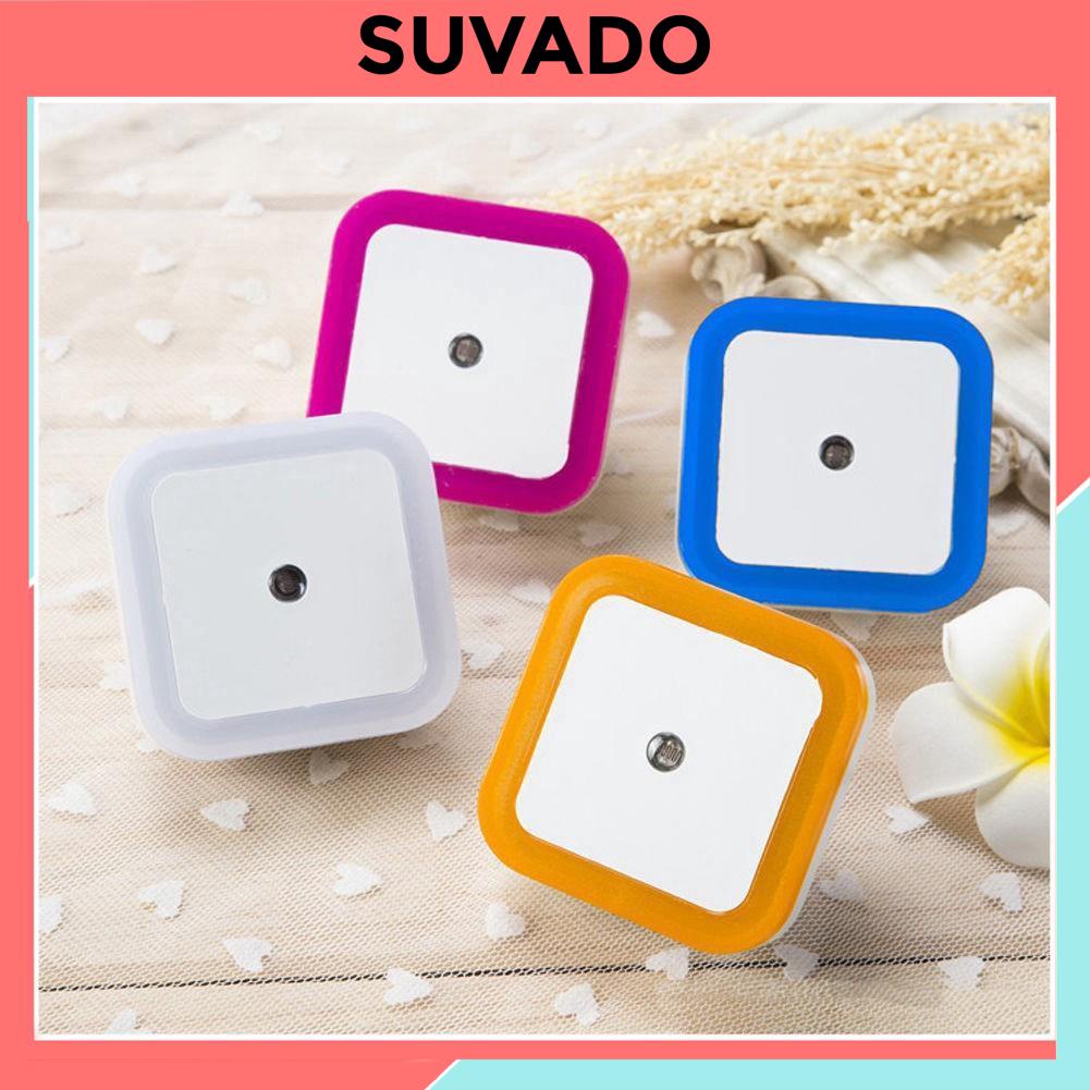 Đèn ngủ vuông mini đẹp cảm biến ánh sáng thông minh tự động tắt mở led ddenf led lamp 216 SUVADO