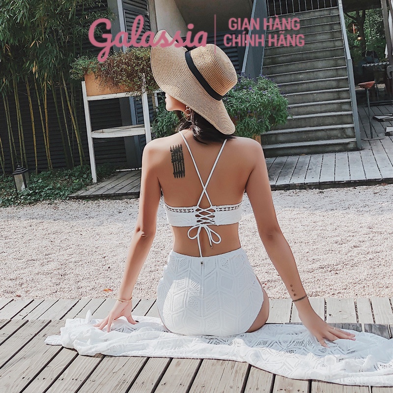 Đồ bơi nữ kín đáo bikini đi tắm biển 2 mảnh đẹp chính hãng Galassia