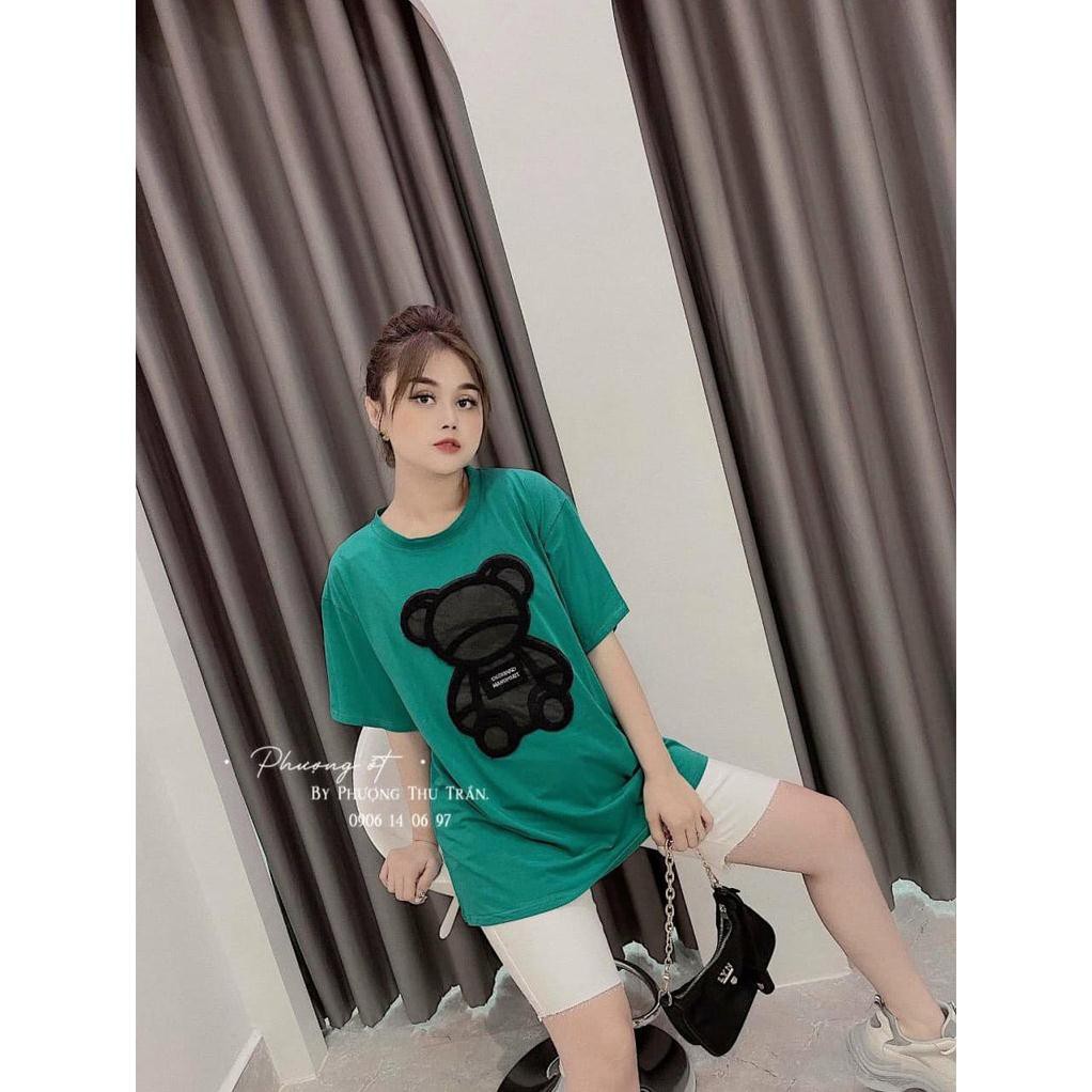 [ Hàng Quảng Châu ]  Áo phông gấu xanh, áo thun nữ chất thun loại 1 / Thoitrangsvtn - [ Có video + ảnh thật ] | BigBuy360 - bigbuy360.vn