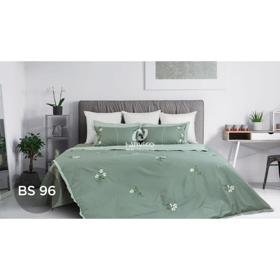 Bộ ga phủ thêu Hanvico Blue Sky – BS96
