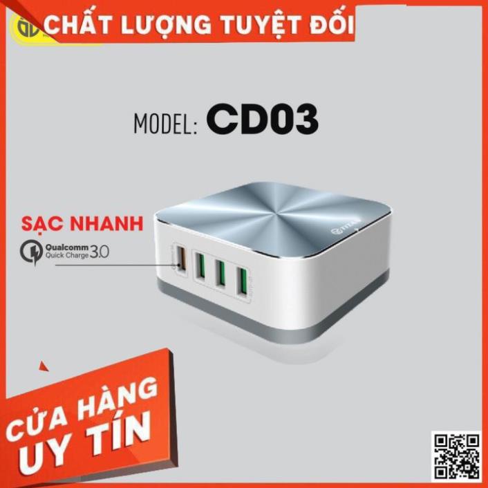 Ổ Cắm Điện Thông Minh 8 Cổng USB TITAN - CD03 (Bảo Hành 12 Tháng)