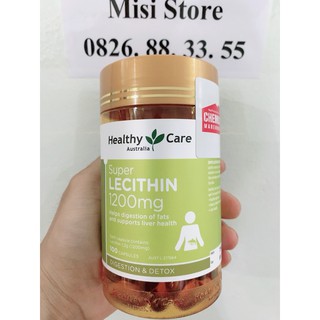 (Tem Chemist) Tinh chất Mầm đậu nành Lecithin Healthy Care 100 viên (Mẫu mới)