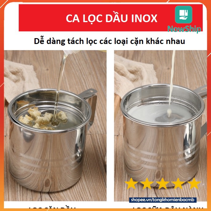 Ca lọc dầu inox 304 không gỉ, sáng bóng, chất lượng cao