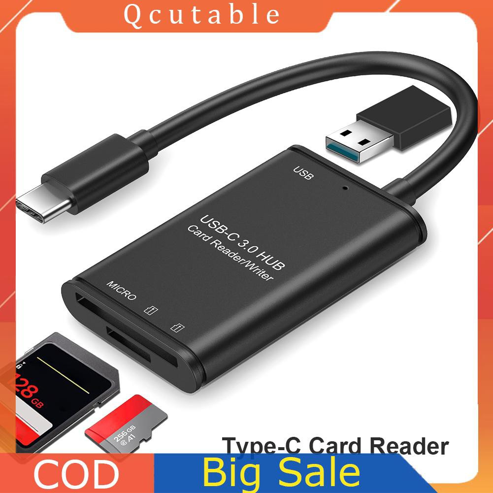 Đầu Đọc Thẻ Nhớ Usb 3.1 Type C Sang Usb 3.0 Otg