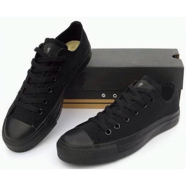 Giày AllStar C1 Nam Cổ Thấp Full Đen