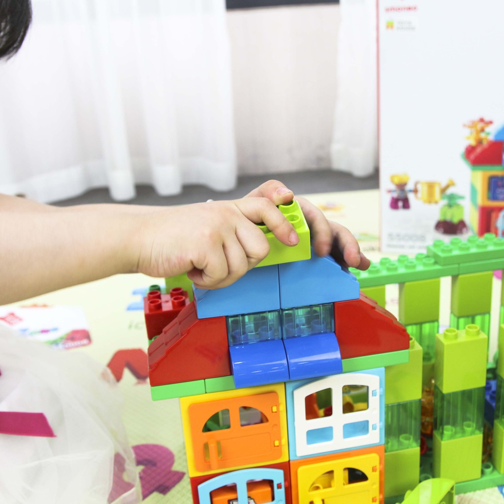 Bộ đồ chơi lắp ghép Smoneo Lego Duplo phương tiện cứu hộ giao thông - 68 mảnh ghép Toyshouse - 77004