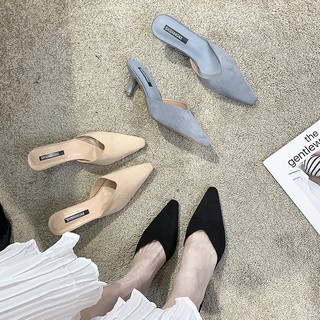 Sục mũi nhọn da lì gót cao 6cm tt113