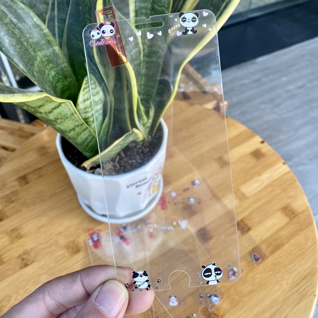 Kính cường lực in hình nhân vật hoạt hình dễ thương Iphone 7 plus / 8 plus / 6 plus / 6s plus / 5 5s  trong suốt