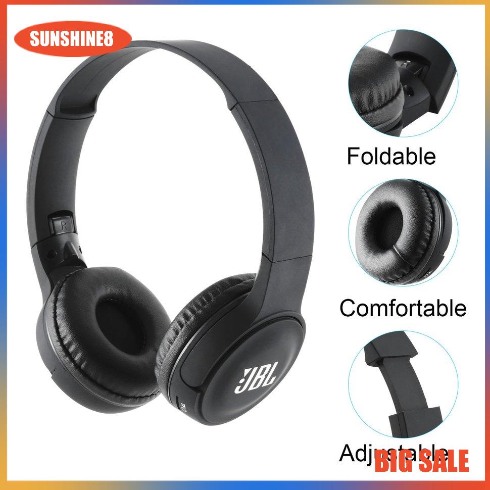 【SUN】E500BT Head-mounted Wireless Headsets Built-in Battery Music Sports Portable