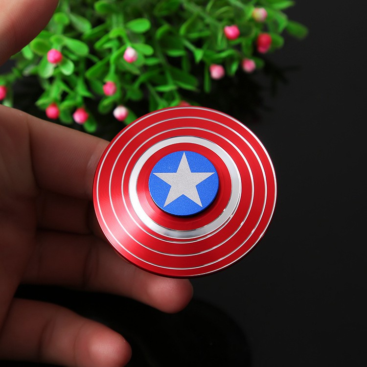 Hoạt Hình Gyro Captain America Shield Spinner Bàn Đồ Chơi Beyblade Kid