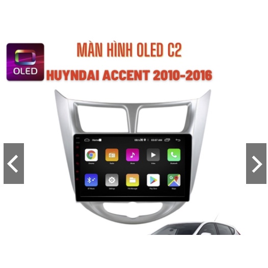 combo màn hinh OLED C2 theo xe ACCENT 2010-2015