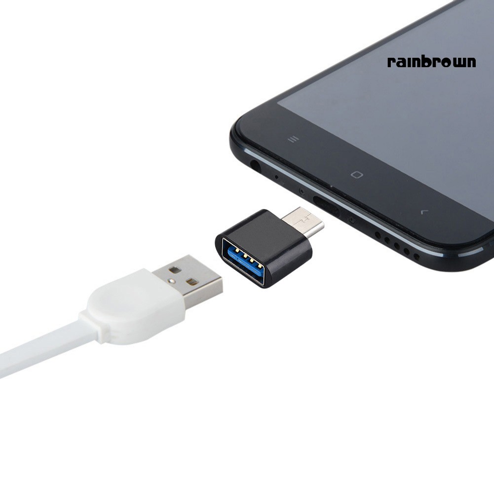 Set 2 Đầu Chuyển Đổi Usb Type-C Sang Usb Tốc Độ Cao