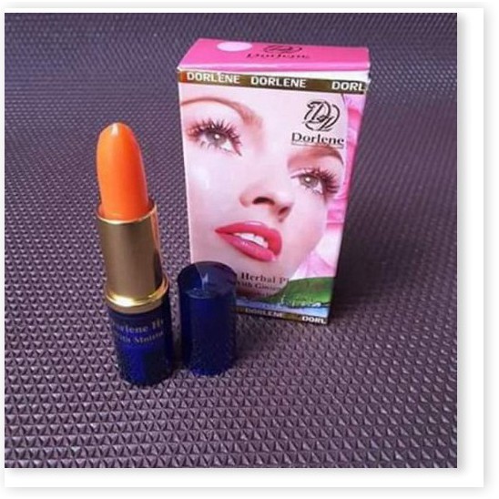 Bộ 2 Son sâm DORLENE HERBAL PINK LIP Thái Lan lên màu đẹp tự nhiên giúp ngăn ngừa thâm môi hiệu quả, giúp môi hồng hào