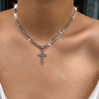 Vòng cổ Mặt Thánh Giá Đính Đá Phong Cách Gothic