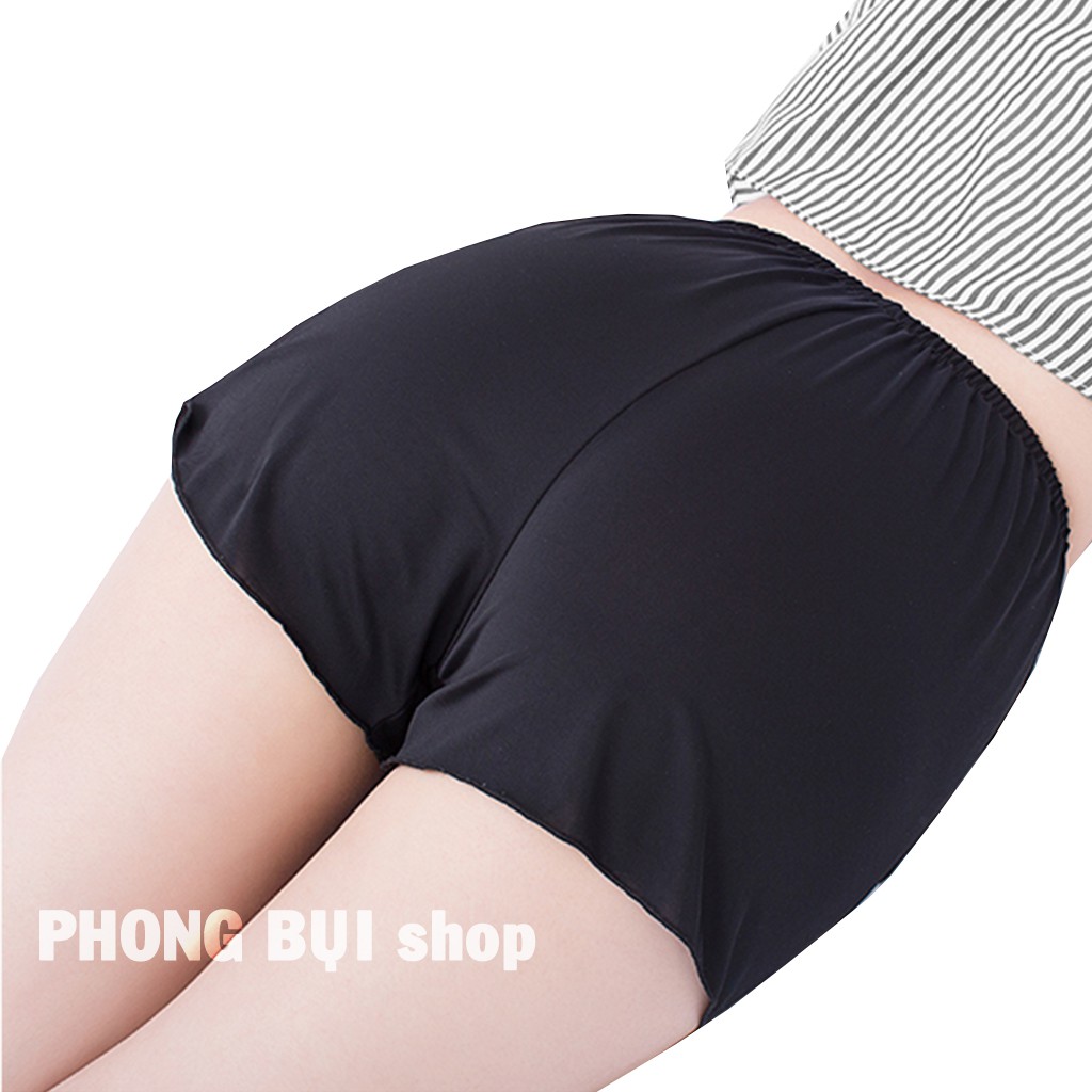 Quần Đùi Nữ Chất Lụa Satin Êm Mềm Freesize Từ 40kg-60kg Thoáng Mát Thời Trang Cho Mùa Hè