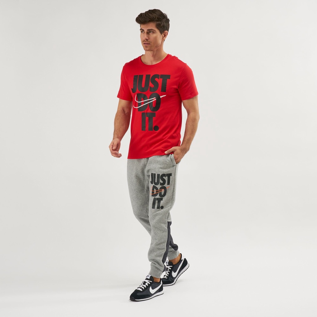 [CHÍNH_HÃNG] QUẦN DÀI NIKE JUSTDOIT HBR+ PANTS - XÁM CHỮ ĐEN