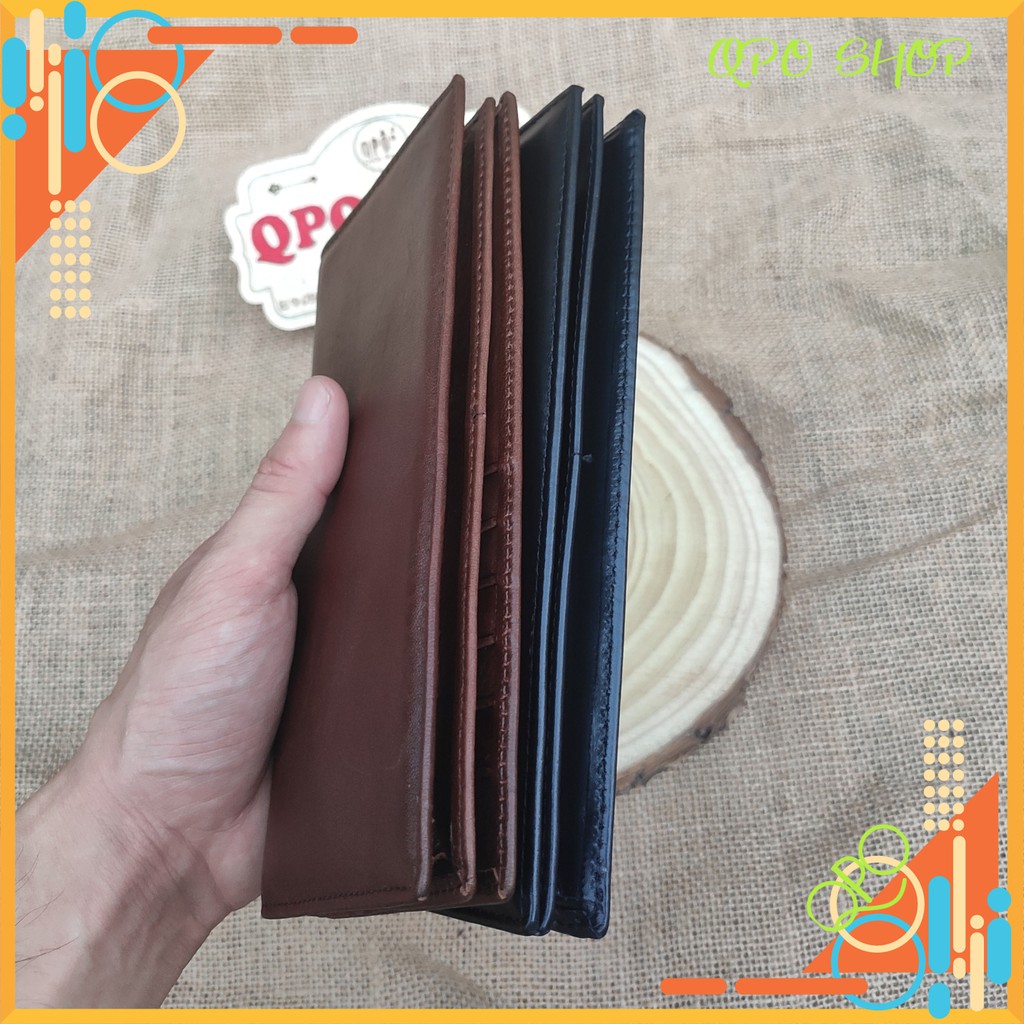Ví Dài Nam/ Nữ Cầm Tay Cao Cấp Da Bò Nguyên Tấm 100% Bảo Hành Da 12 Tháng