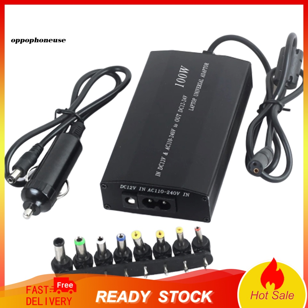 *DNPJ* 100W 12-24V Universal Notebook Laptop Car DC Charger AC Power Supply Adapter