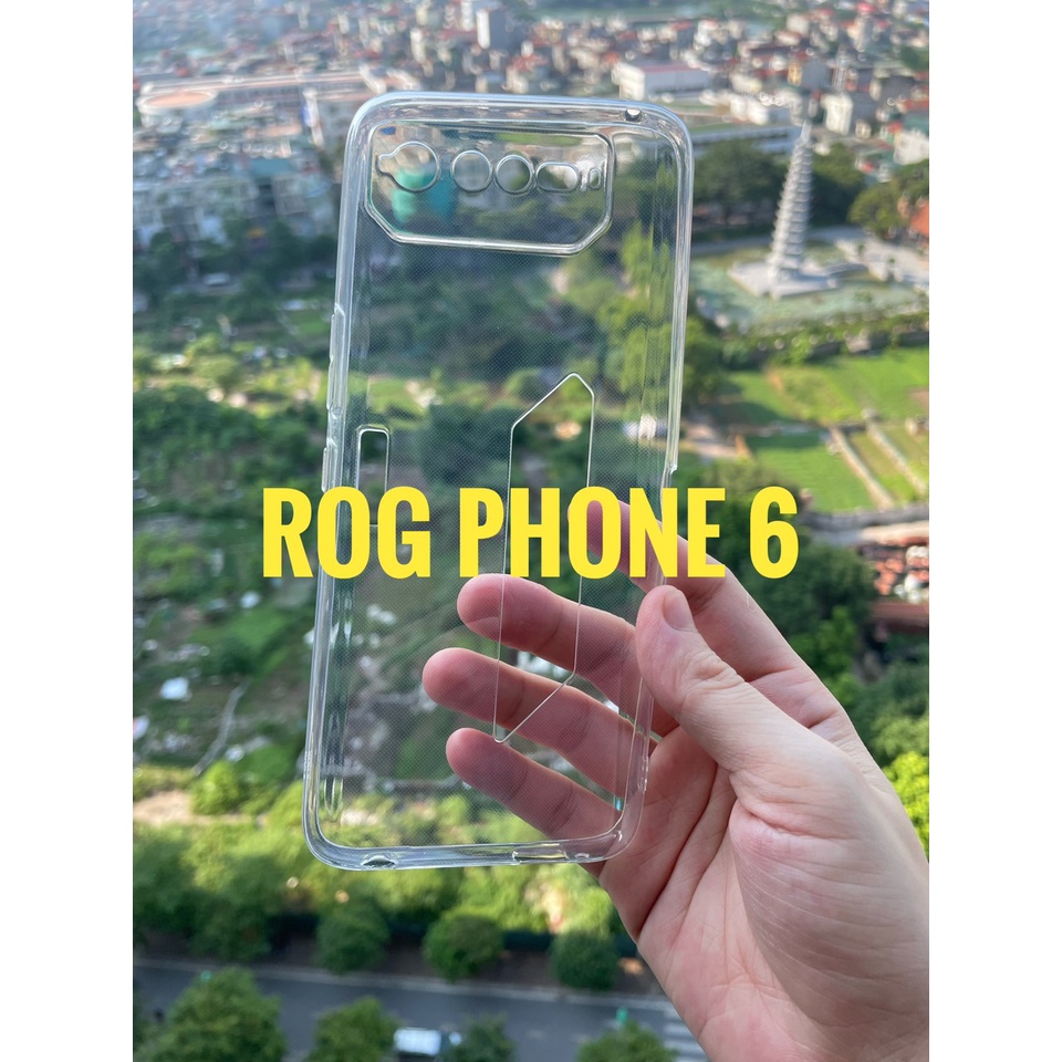 Ốp lưng dẻo Gor Asus ROG Phone 6 silicon trong suốt, khoét mắt bảo vệ Camera