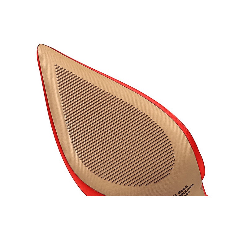 Giày cao gót BIGTREE 221-1 9.5cm bằng satin đính đá thời trang dành cho nữ