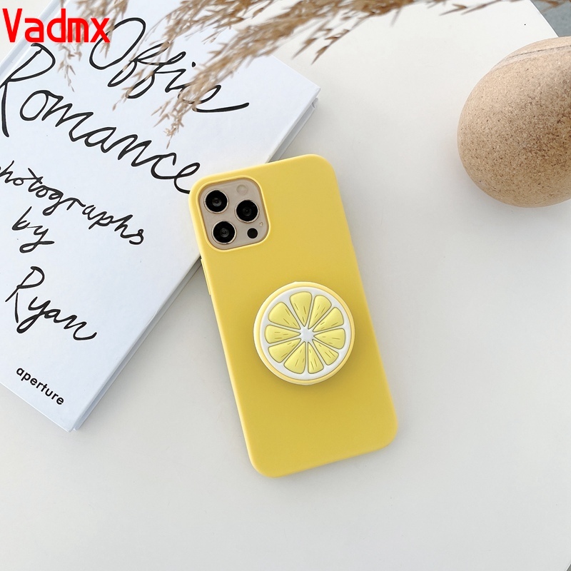 Ốp TPU mềm trái bơ cam dâu mùa hè đứng được cho Huawei Nova 2 Lite Y7 Prime Pro Y9 2019 2018