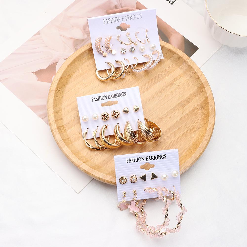 Bông Tai Hình Học Phong Cách Bohemian Cổ Điển Thời Trang Cho Nữ