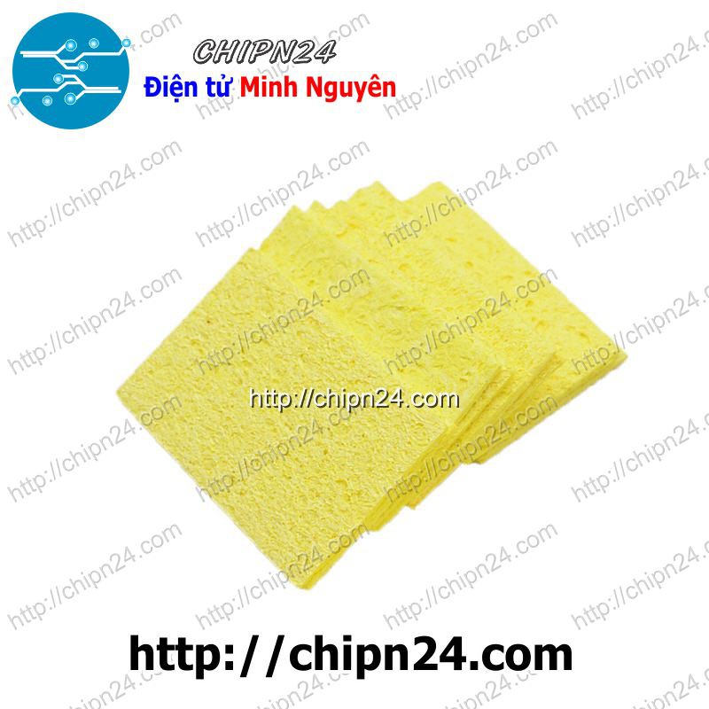 [2 TẤM] (F108) Bọt biển 3.5x5cm (Dùng chùi đầu mỏ hàn)