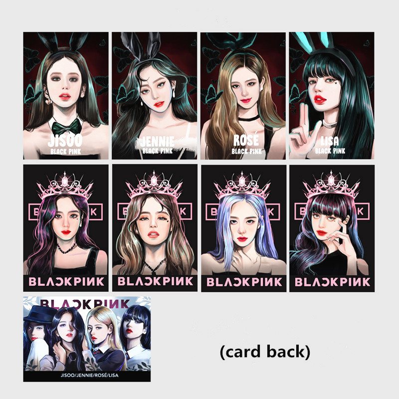 Hộp 54 thẻ ảnh hình nhóm nhạc Blackpink 2021