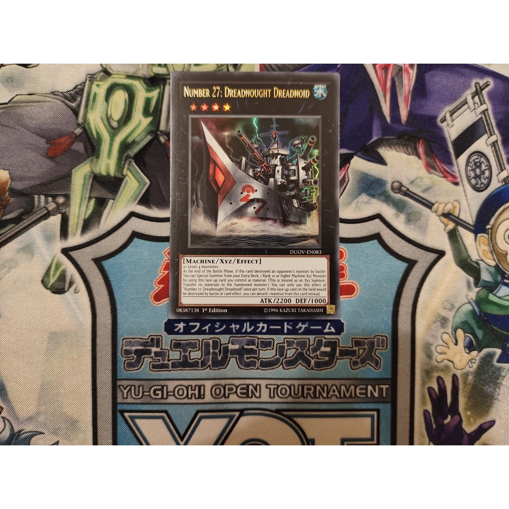 Thẻ bài Yugioh chính hãng Number 27: Dreadnought Dreadnoid - DUOV-EN083 - Ultra Rare 1st Edition