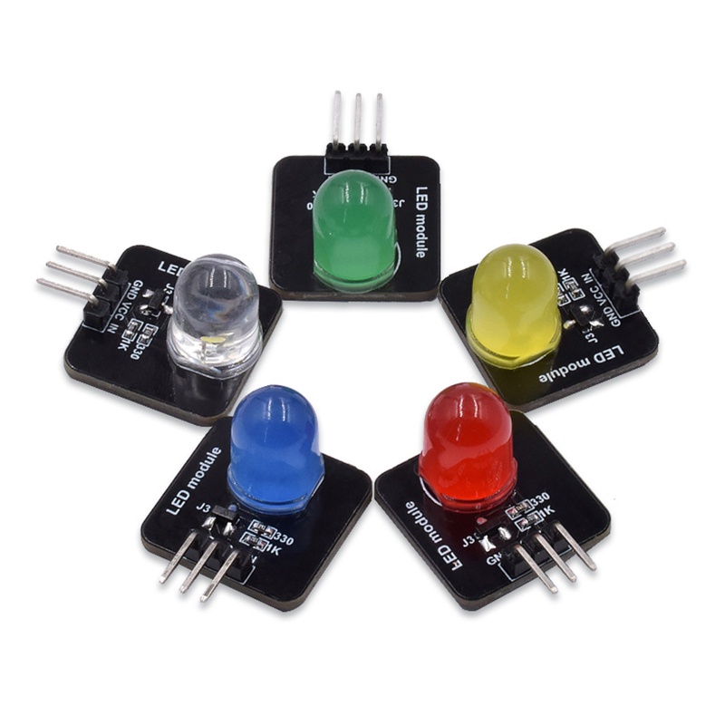 Đèn LED Diode Kích Thước 20mm 5 Màu RGB Dùng Để Trang Trí DIY