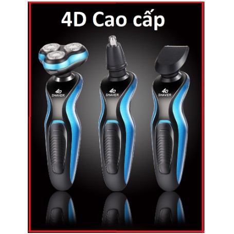 Máy cạo râu đa năng 3 trong 1 chính hãng đa năng 4D cao cấp
