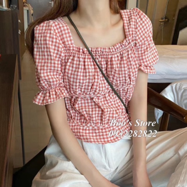 ÁO KẺ CARO BÁNH BÈO