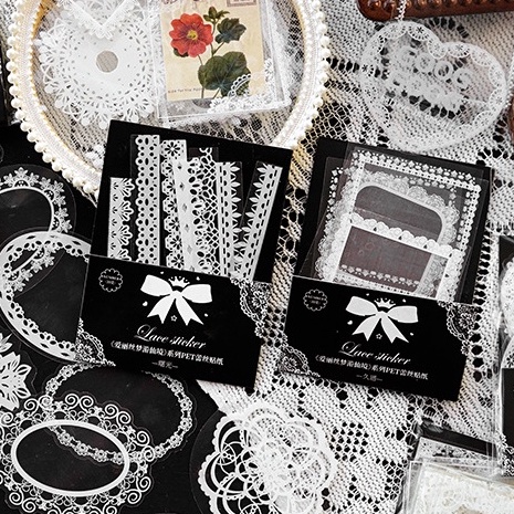 Gói Sticker Khung viền trong suốt trang trí Bullet Journal