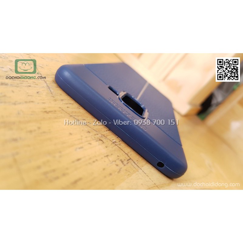 Ốp Lưng Samsung A8 Plus 2018 Auto Focus Dẻo Lưng Da