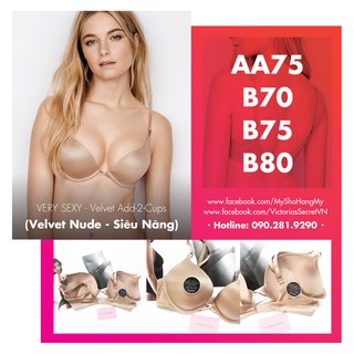 Áo Lót Vic dòng Very Sexy siêu nâng ngực, tạo khe đỉnh cao, AA75, B70, B75, B80 - Velvet Nude