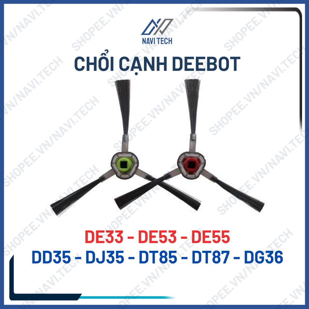 Phụ kiện chổi cạnh, chổi quét Robot hút bụi Deebot DE53, DE55, DD35, DJ35,, DT85G, DD37 DT87G, Deebot 900, Deebot 901