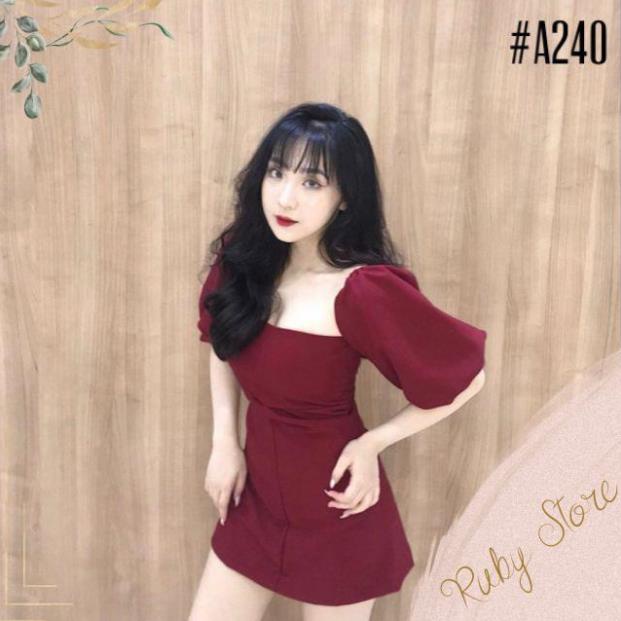 Đầm dự tiệc cúp ngực ôm body tay phồng siêu hot [KÈM ẢNH THẬT]