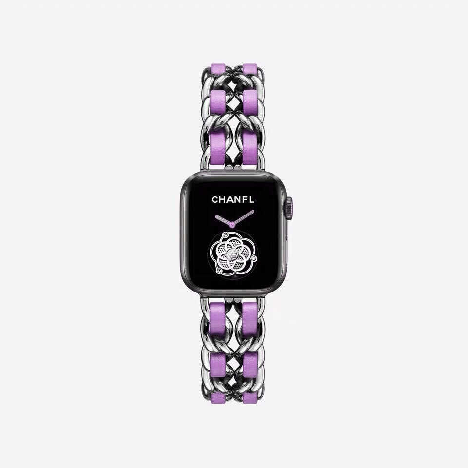 Dây Đeo Bằng Da Sang Trọng Cho Đồng Hồ Thông Minh Apple Watch 6 Se 5 4 3 44mm 40mm Series 6 5 4 3 42mm 38mm