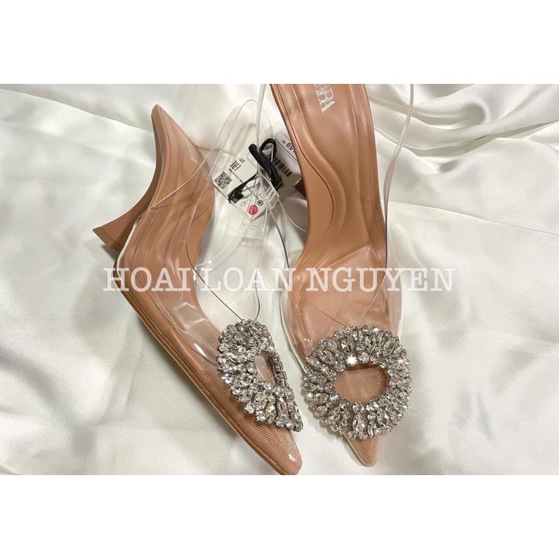 ❄️ HÀNG QUẢNG CHÂU FULLBOX ❄️ Sangdal mika bít mũi gót nhọn 7cm