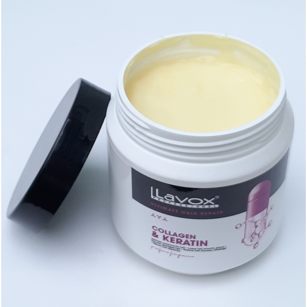 Kem hấp dầu ủ tóc Lavox phục hồi tóc hư tổn Keratin Collagen Nano Complex - 150ml