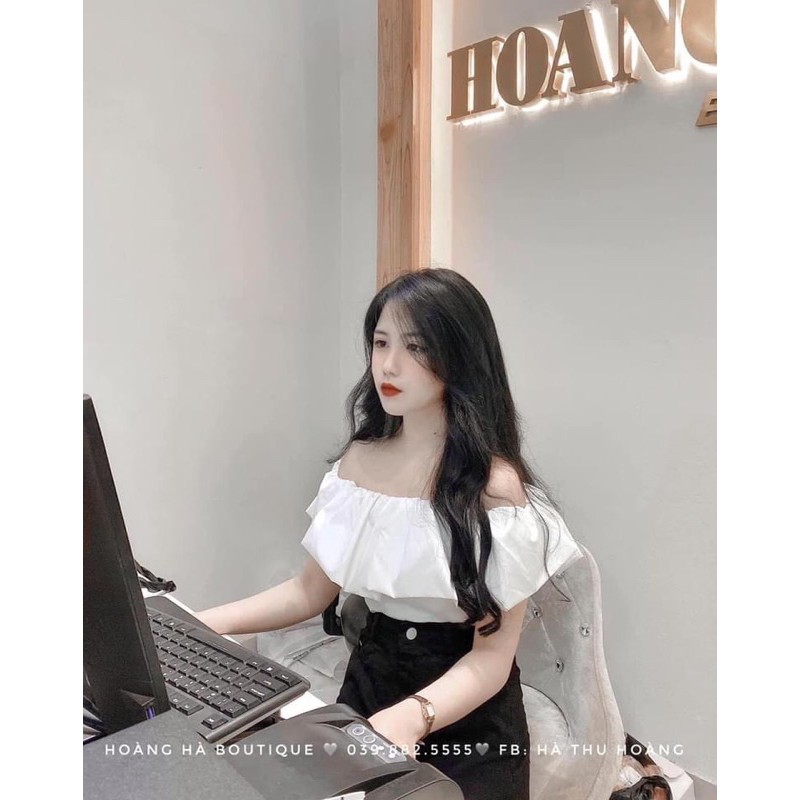 [RẺ VÔ ĐỊCH] áo sơ mi trễ vai kèm ảnh thật | BigBuy360 - bigbuy360.vn