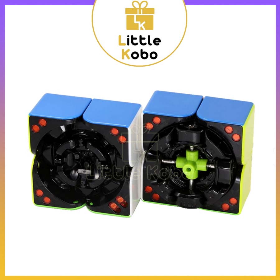 Rubik 2x2 QiYi X-man Flare 2x2 M XMD Rubic 2 Tầng Có Nam Châm Stickerless Không Viền (Hãng Mod)