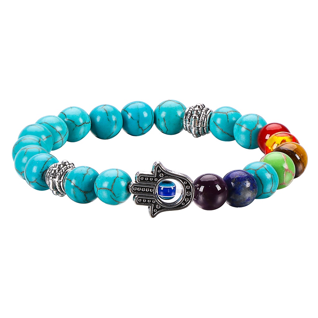 1/3 vòng tay chuỗi hạt đá mắt quỷ thời trang cho nữ