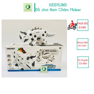 Đồ Chơi Lắp Ráp Khủng Long Triceratops Điện Tử Thông Minh chạy pin có thể tháo rời cho bé trai