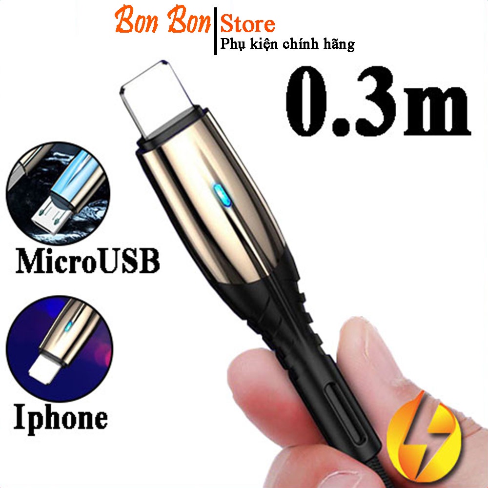 Cáp sạc IP20cm bọc dù cao cấp