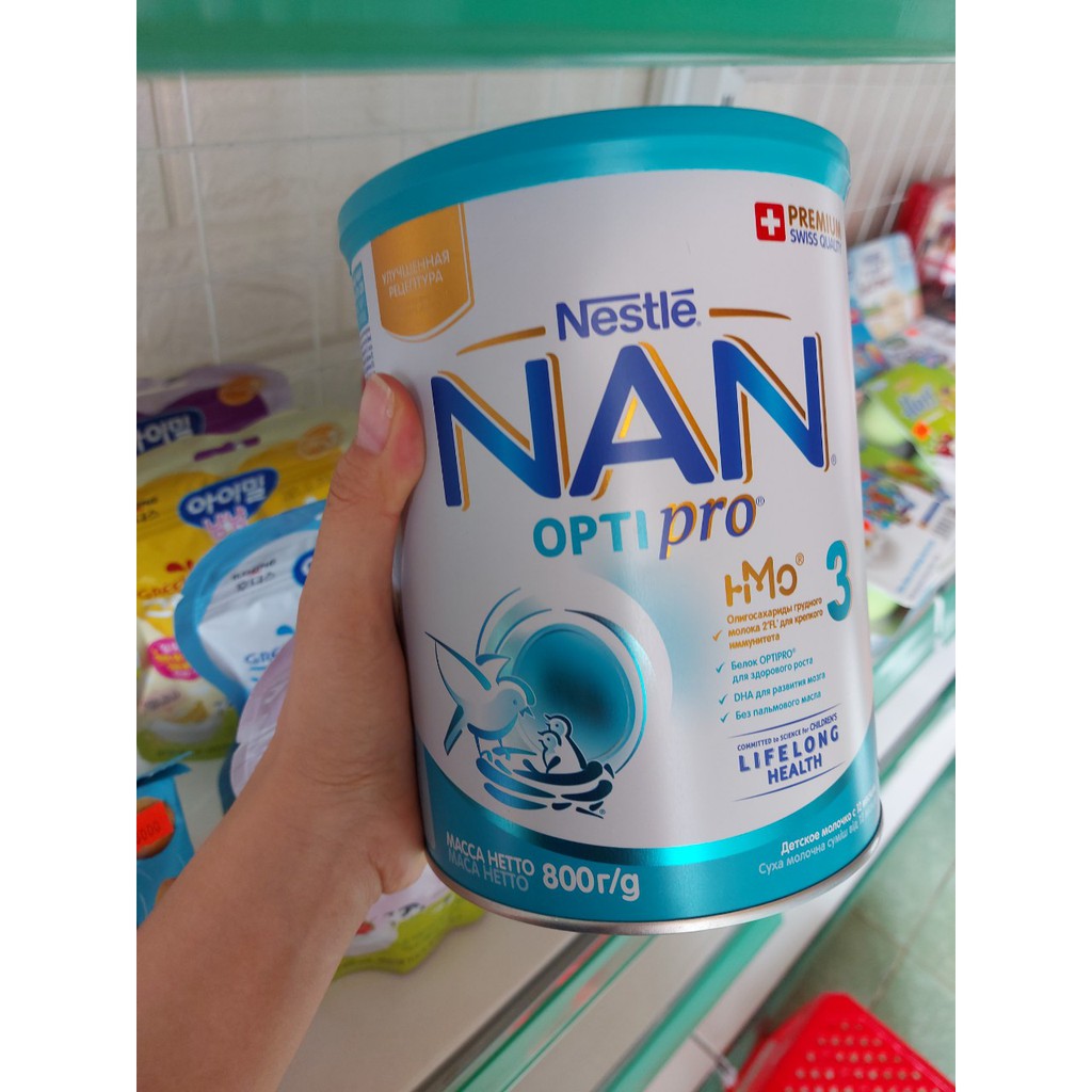 Sữa Bột Nestle NAN NGA OPTIPRO 1-2-3-4 – Hộp 800gram [Date mới 2022]