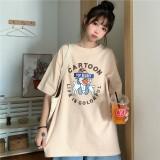[SIÊU PHẨM HÀNG HÈ, KÈM QUÀ XINH] ÁO THUN, ÁO PHÔNG NAM NỮ CARTOON TAY LỠ FORM RỘNG 2 MÀU TRẮNG BE SIÊU IÊU TEENS FASHIO