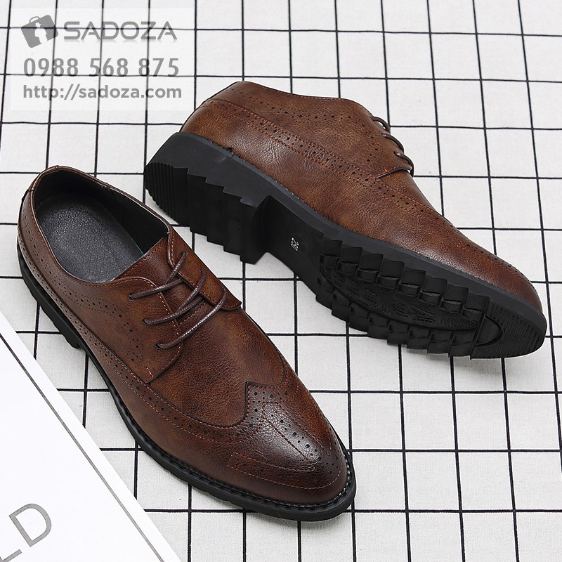 Giày Nam Đẹp - FREESHIP - Giày Da Nam Cao Cấp Chất Chơi GD54 | BigBuy360 - bigbuy360.vn