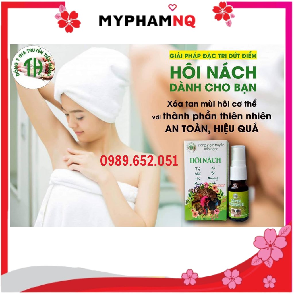 Chai xịt hôi nách Tiến Hạnh 10ml, khử mùi hiệu quả, giảm thâm, làm trắng vùng nách